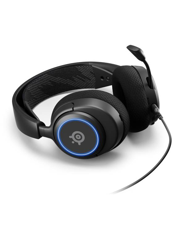 картинка Игровая гарнитура SteelSeries Arctis Nova 3, 7.1, черный (61631) от магазина КомпьютерЦентр