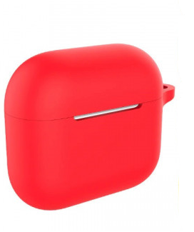 картинка Чехол для AirPods 3 Silicone Case Microfiber Red от магазина КомпьютерЦентр