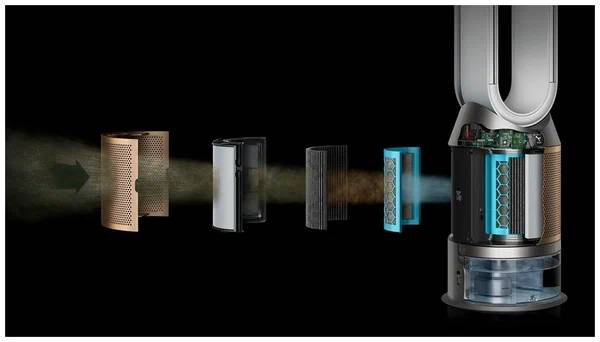 картинка Мойка воздуха Dyson Purifier humidify+cool formaldehyde (PH04) white/ gold от магазина КомпьютерЦентр