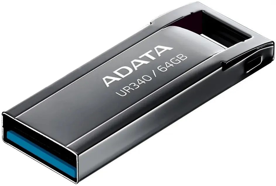 картинка USB3.2 накопитель 64Gb A-Data UR340 AROY Black (AROY-UR340-64GBK) от магазина КомпьютерЦентр