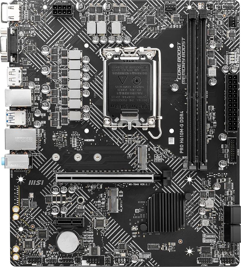 картинка М/ п MSI Pro H610M-G DDR4 от магазина КомпьютерЦентр