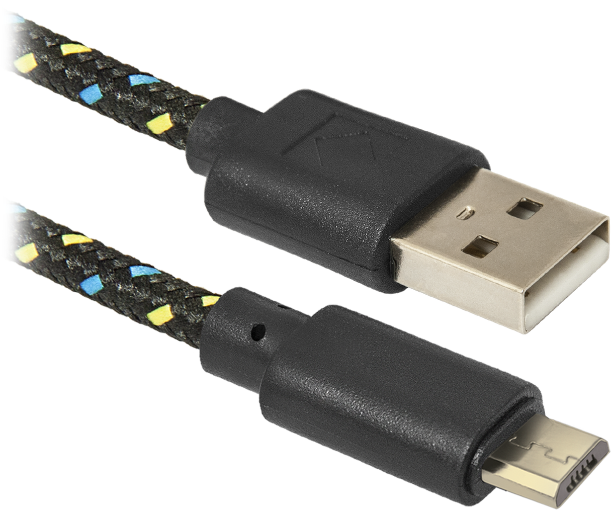 картинка Кабель USB USB2.0 AM-MicroBM USB08-03T Defender 1.0м  (87474) от магазина КомпьютерЦентр