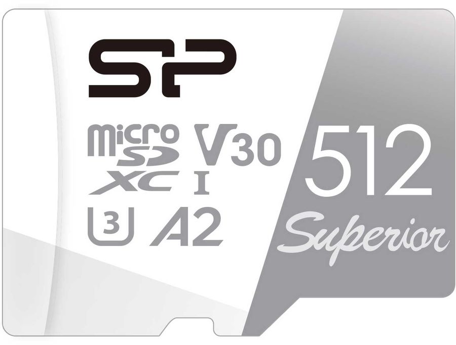 картинка Карта памяти 512Gb microSDXC Silicon Power Superior + adapter (SP512GBSTXDA2V20SP) от магазина КомпьютерЦентр