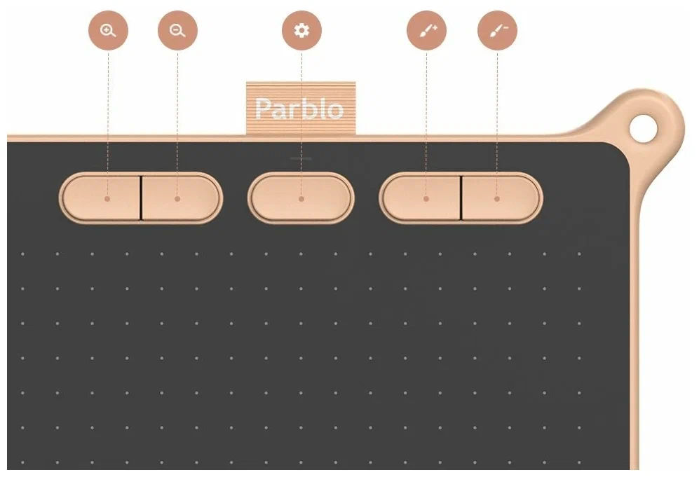 картинка Графический планшет Parblo NINOS S Pink от магазина КомпьютерЦентр