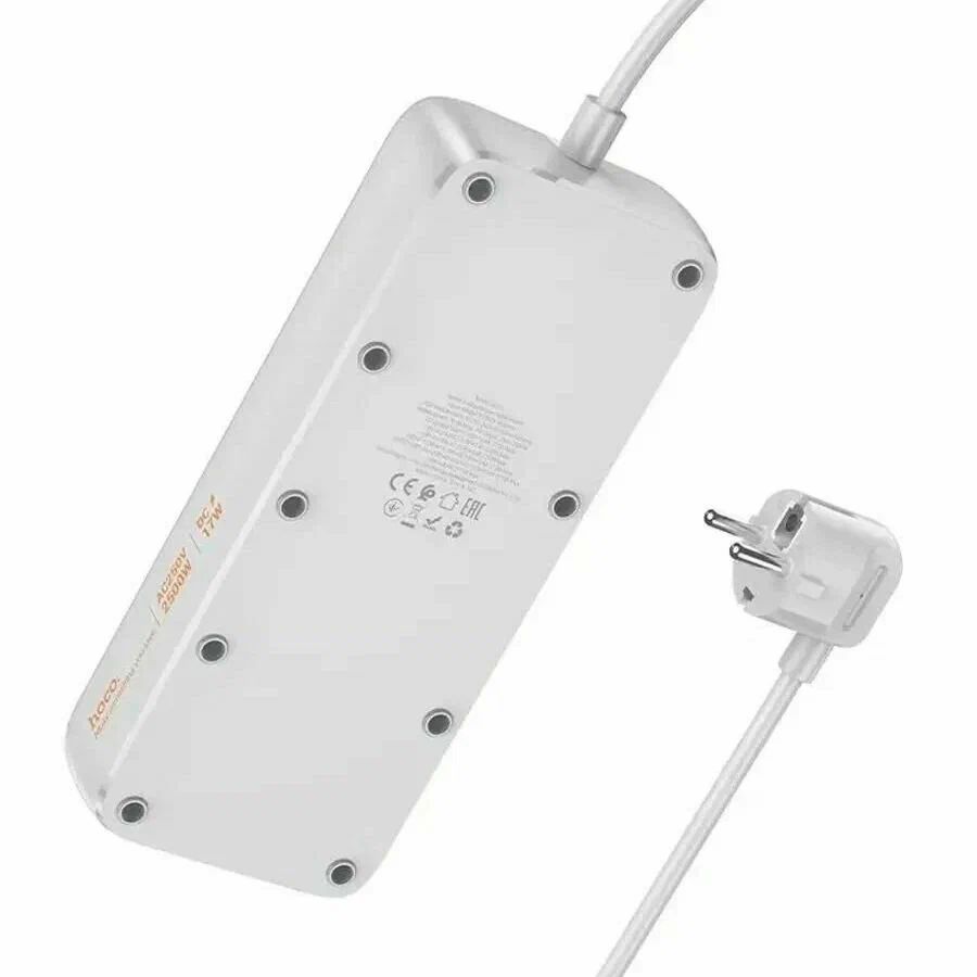 картинка Удлинитель HOCO AC21 Sunlight 4-bit(1C3A) desktop socket black от магазина КомпьютерЦентр
