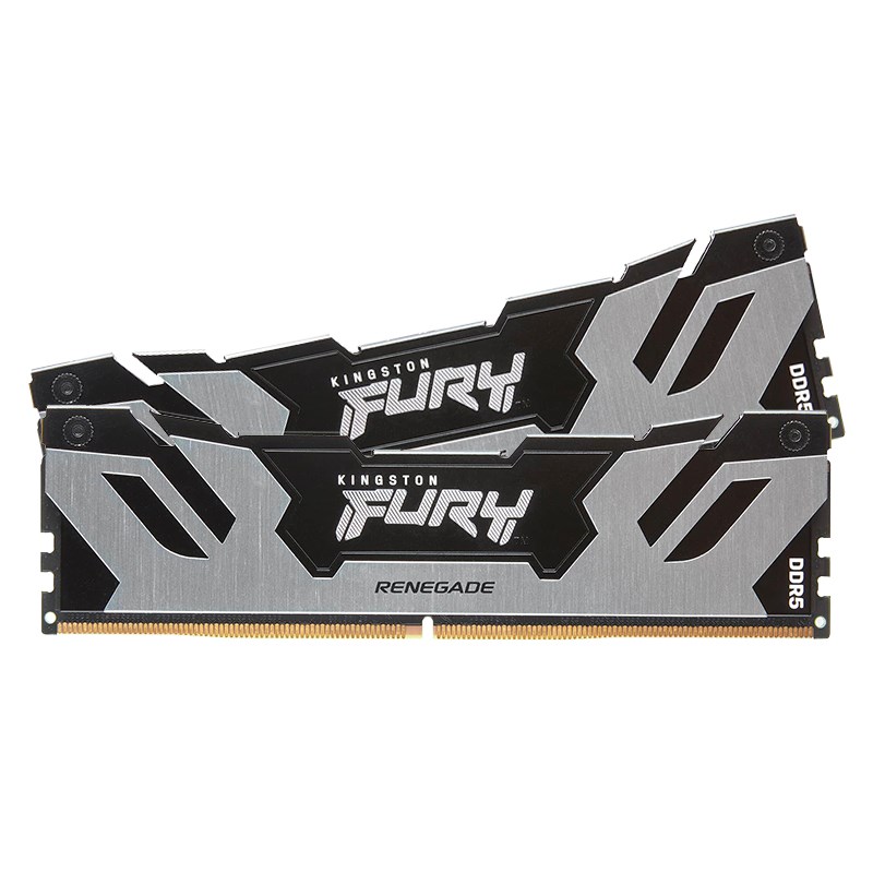 картинка DIMM DDR5 32Gb (2x16Gb) 6000MHz PC5-48000 Kingston Fury Renegade Silver Ret (KF560C32RSK2-32) от магазина КомпьютерЦентр