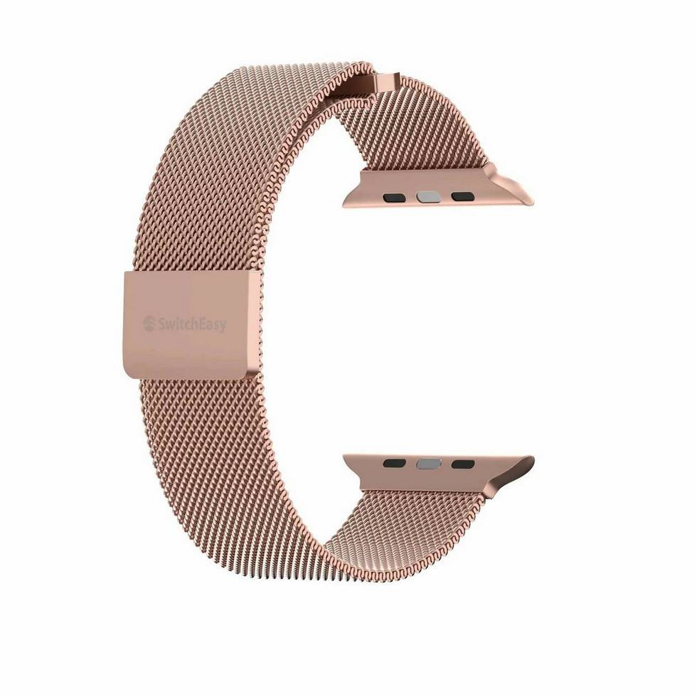 картинка Ремешок Switcheasy Mesh Stainless Steel Apple Watch Loop для Apple Watch 38/ 40/ 41mm Rose Gold от магазина КомпьютерЦентр