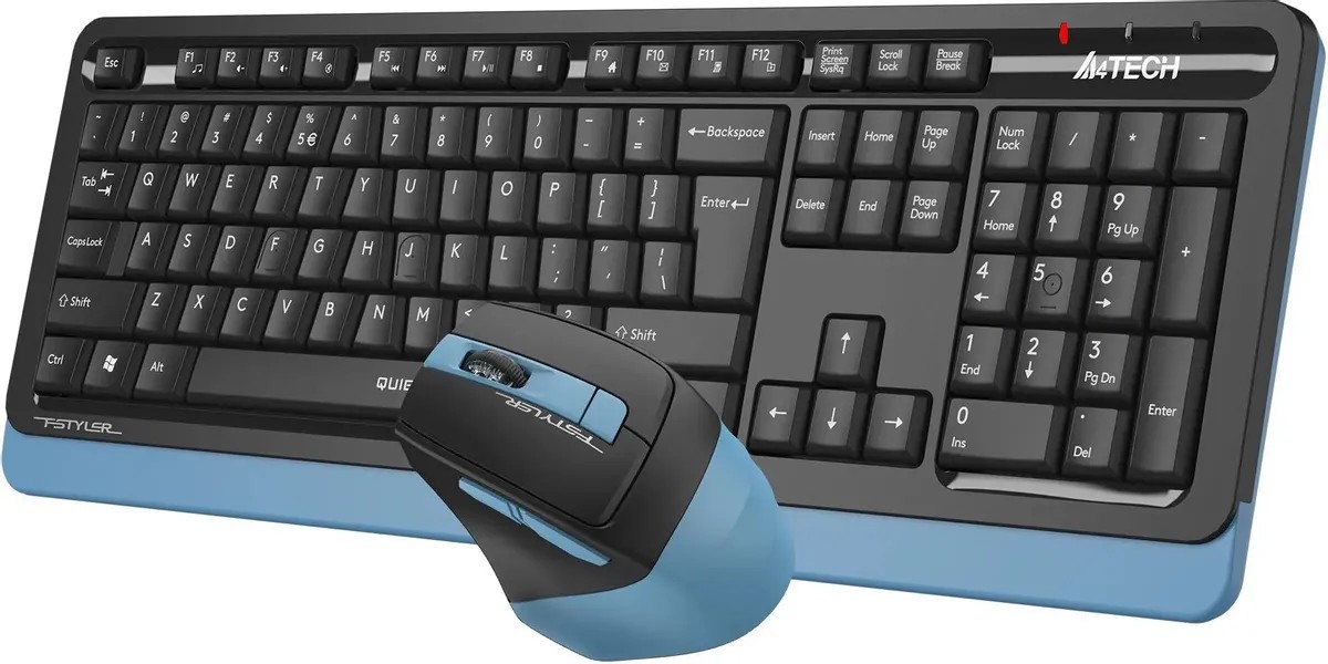 картинка Комплект A4tech Fstyler FGS1035Q; Wireless Multimedia Black/ Blue (FGS1035Q NAVY BLUE) от магазина КомпьютерЦентр