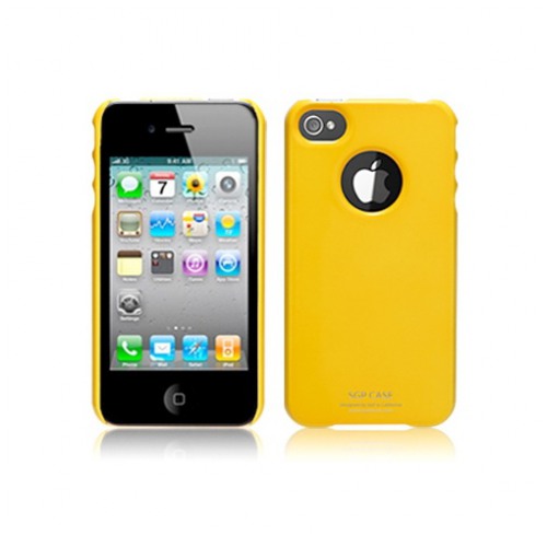картинка Чехол SGP Ultra Thin Case Vivid Series Reventon Yellow for iPhone 4 (SPG06937) от магазина КомпьютерЦентр
