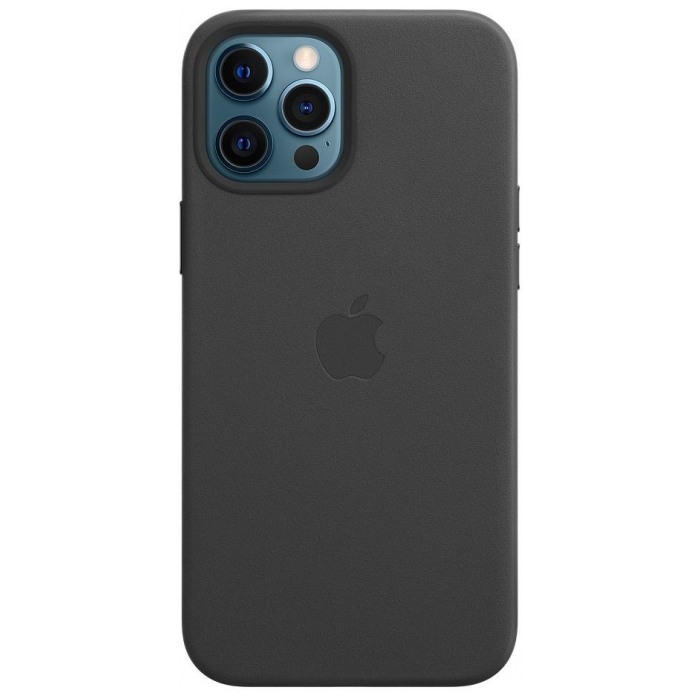 картинка Чехол Apple iPhone 12 Pro Max Leather Case with MagSafe Black от магазина КомпьютерЦентр