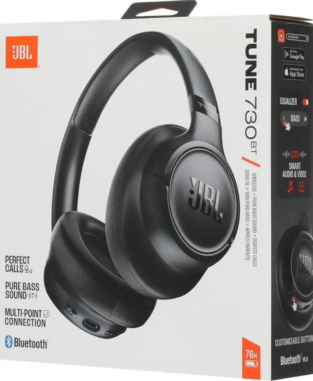 картинка Bluetooth гарнитура JBL Tune 730 BT Black (JBLT730BTBLK) от магазина КомпьютерЦентр