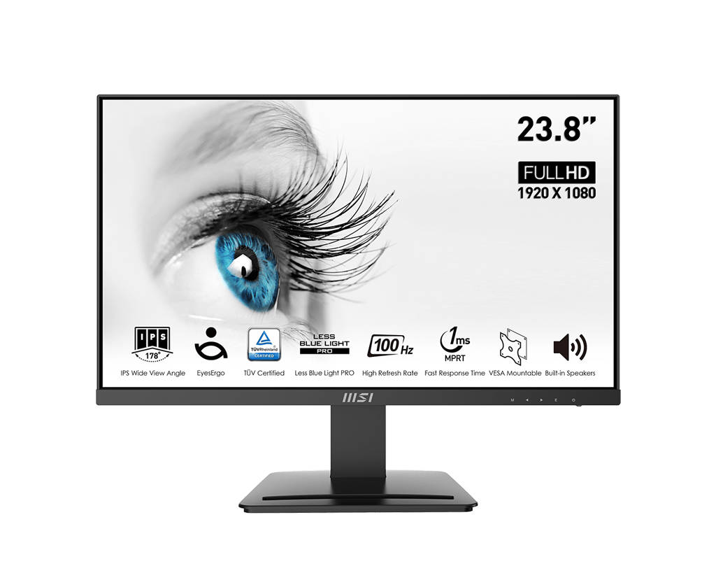 картинка Монитор 23.8'' MSI PRO MP243X черный от магазина КомпьютерЦентр