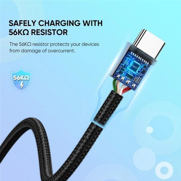 картинка Кабель Type-C 2m USB 2.0 A->C, Ugreen 60128 от магазина КомпьютерЦентр