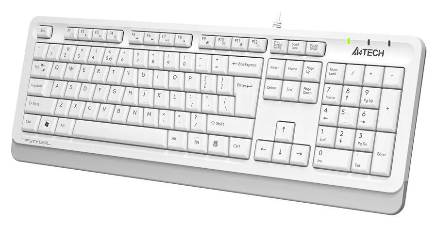 картинка Клавиатура A4tech Fstyler FKS10 Multimedia White/ Gray USB от магазина КомпьютерЦентр