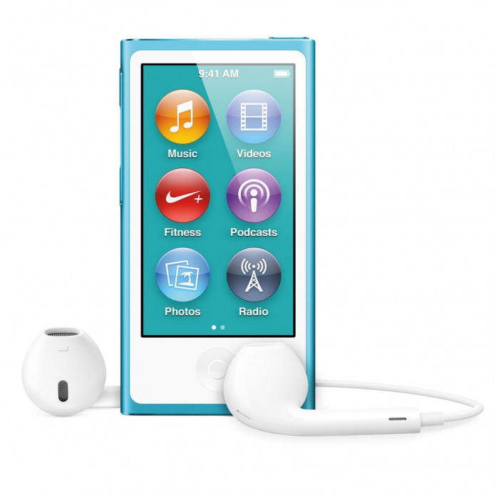 картинка Плеер MP3/MP4 Apple iPod nano 16Gb Blue (7Gen) (MD477) от магазина КомпьютерЦентр