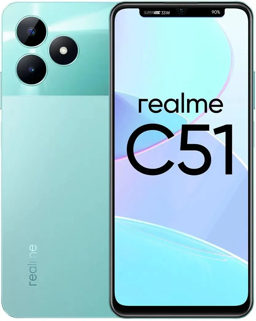 картинка Смартфон Realme C51 (RMX3830) Green 6.74'' 4Gb / 128Gb от магазина КомпьютерЦентр