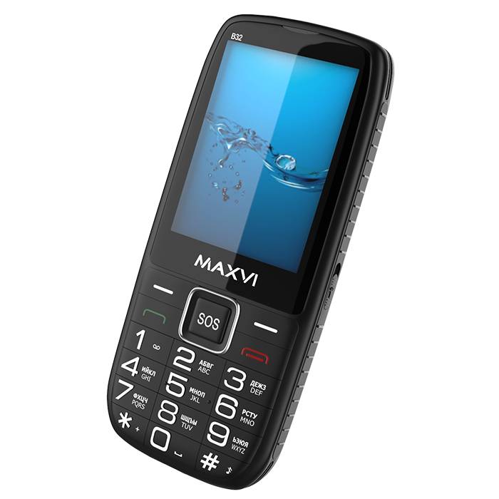 картинка Телефон мобильный Maxvi B32 Black 3.2'' от магазина КомпьютерЦентр