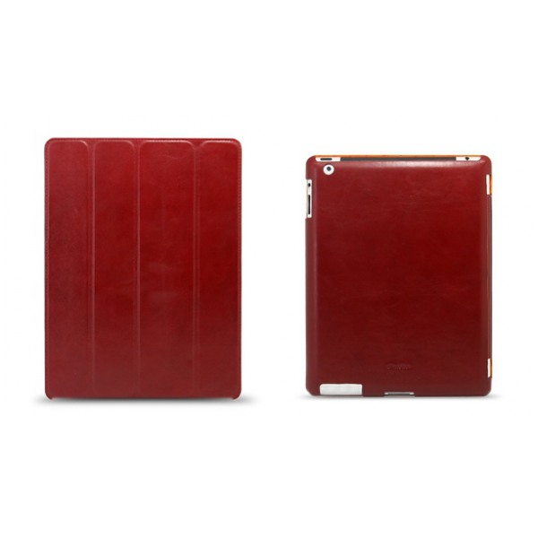 картинка Чехол Melkco Leather Case Slimme Cover Type Vintage Red for new iPad/ iPad 2 (APNIPALCSC1RDIT) от магазина КомпьютерЦентр