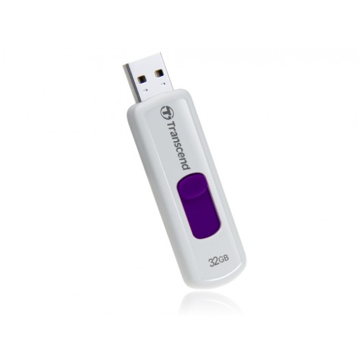 картинка Флешка USB Transcend 32Gb JetFlash 530 White/Purple (TS32GJF530) от магазина КомпьютерЦентр