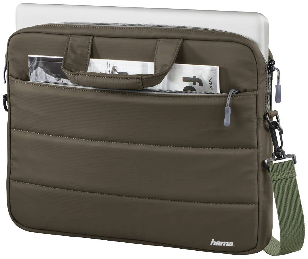 картинка Сумка для ноутбука Hama Toronto 17.3'' оливковый нейлон (00216574) от магазина КомпьютерЦентр