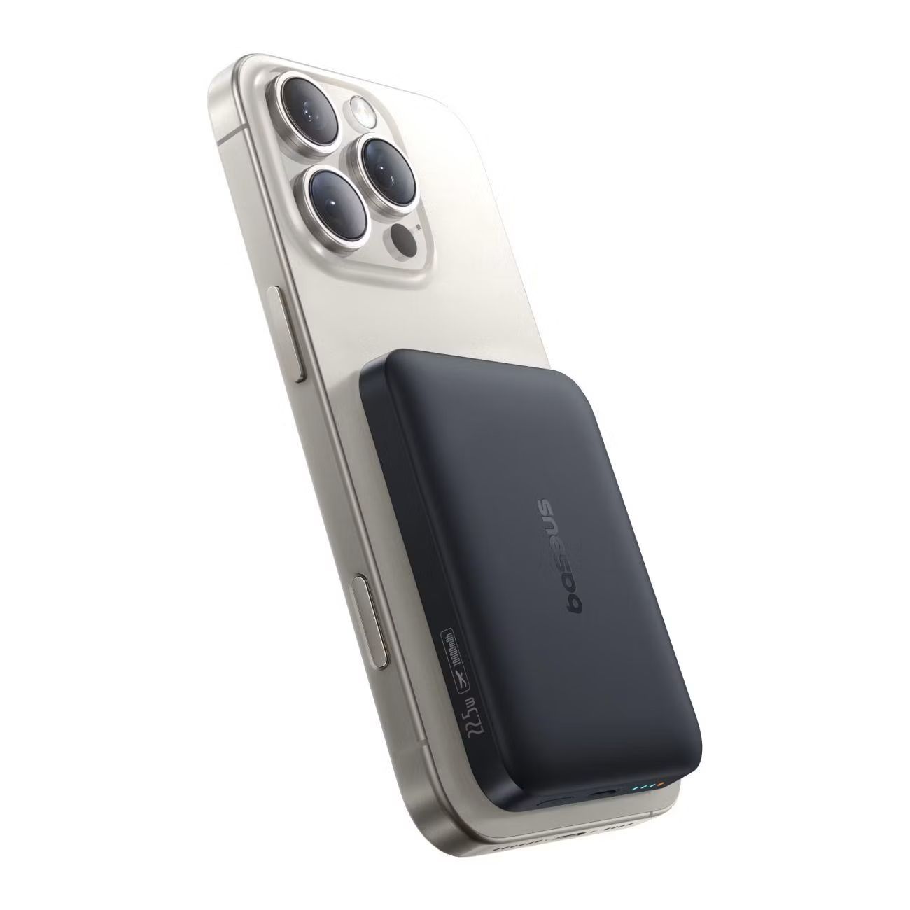 картинка Внешний аккумулятор MagSafe Baseus EnerFill FM11 10000mAh 22.5W Cosmic Black от магазина КомпьютерЦентр