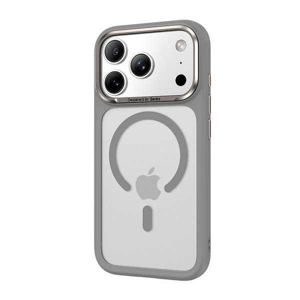 картинка Чехол силиконовый Benks Mist Protective Case (MagSafe) для iPhone 17 Pro Max 6.9'', цвет серый (Grey) от магазина КомпьютерЦентр