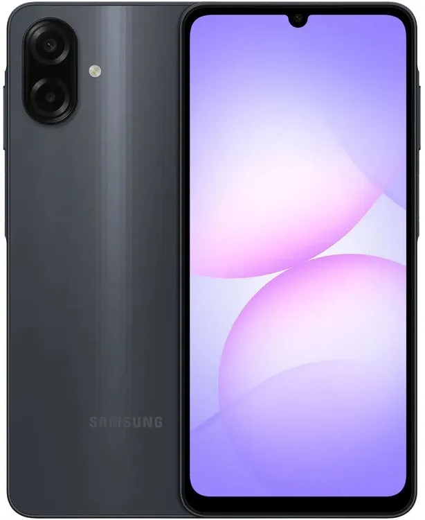 картинка Смартфон Samsung Galaxy A07 Black 6.7'' (1600x720)/  Helio G99 8C (2.2)/  4Gb/  128Gb/  50+2Mp/  8Mp/  5000mAh/  2Sim/  Android 15 от магазина КомпьютерЦентр