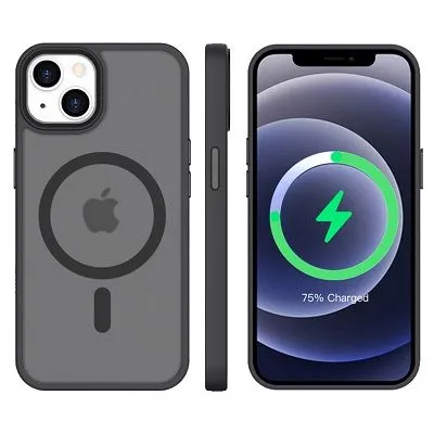 картинка Чехол Fashion Case for iPhone 14 Pro Max Matte Case MagSafe/ Black от магазина КомпьютерЦентр