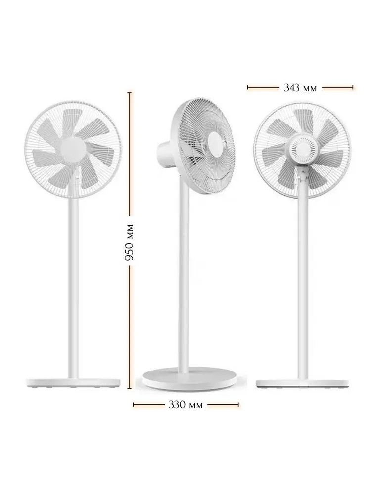 картинка Напольный вентилятор Xiaomi Mijia DC Inverter Floor Fan X1 BPLDS07DM White CN от магазина КомпьютерЦентр