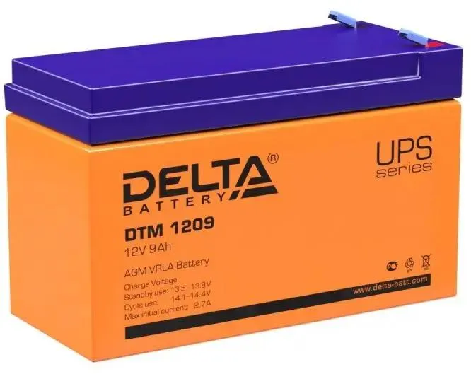 картинка Аккумулятор для ИБП Delta DTM 1209 12B 9Ач от магазина КомпьютерЦентр