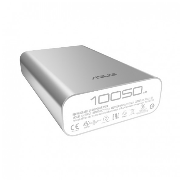 картинка Аккумулятор внешний Asus ZenPower ABTU005 Li-Ion 10050 mAh Silver (ABTU00) от магазина КомпьютерЦентр