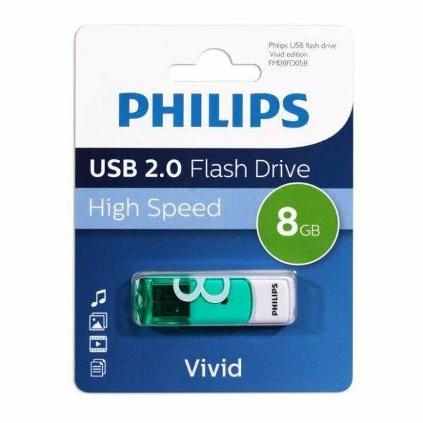 картинка USB накопитель 8Gb Philips Vivid 2.0 (FM08FD05B/ 97) от магазина КомпьютерЦентр