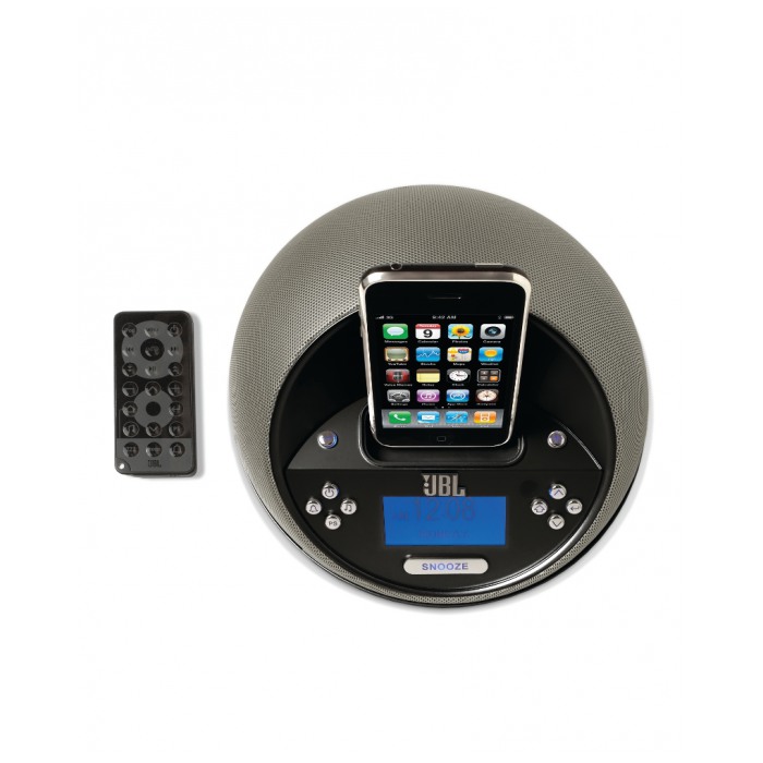 картинка Акустика с док-станцией JBL On Time Micro Black (JBL-OTI/MIC/BL) от магазина КомпьютерЦентр