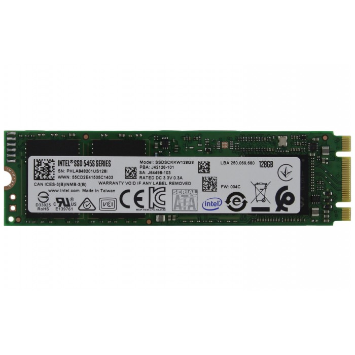 картинка SSD накопитель Intel 128Gb 545s Series M.2 2280 SATAIII (SSDSCKKW128G8XT) от магазина КомпьютерЦентр
