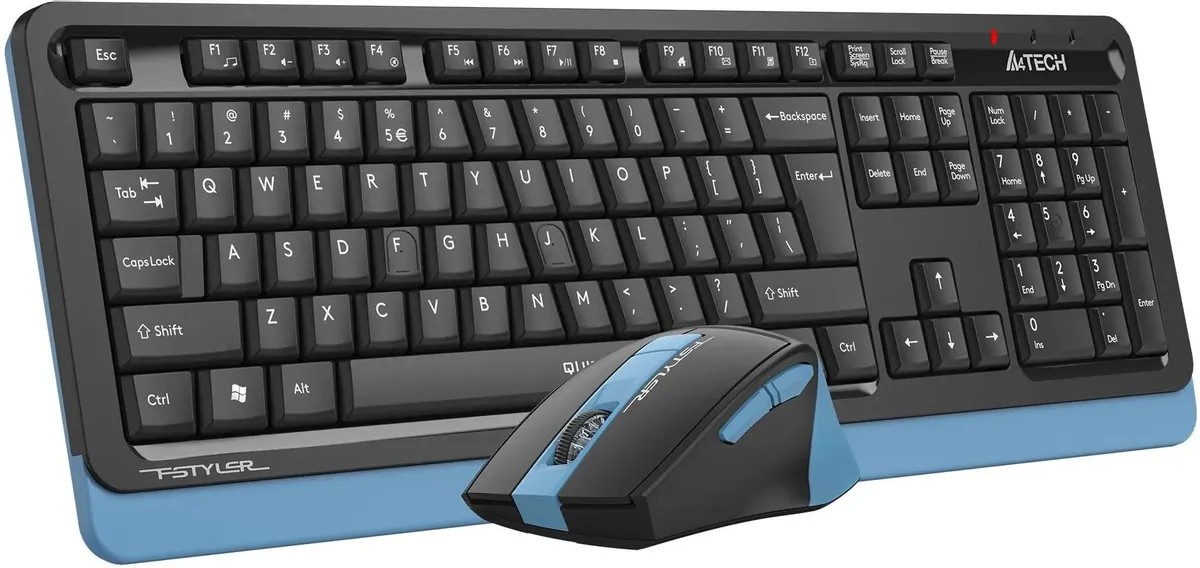 картинка Комплект A4tech Fstyler FGS1035Q; Wireless Multimedia Black/ Blue (FGS1035Q NAVY BLUE) от магазина КомпьютерЦентр
