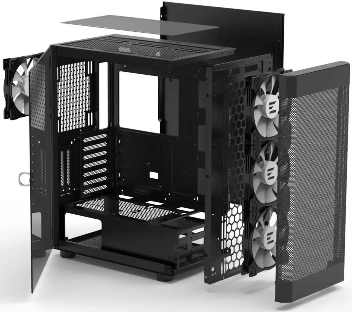 картинка Корпус Zalman i4 TG без БП, Mid-Tower, RGB вентиляторы от магазина КомпьютерЦентр