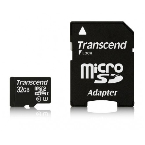 картинка Карта памяти Transcend 32Gb microSDHC Class10 Premium Ultra High Speed 1 (SD adapter) (TS32GUSDU1) от магазина КомпьютерЦентр