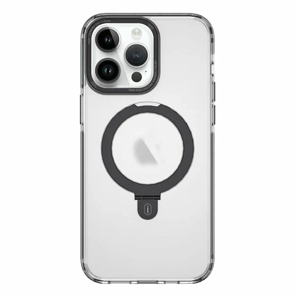 картинка Чехол-накладка для iPhone 15 Pro Max Wiwu Magsafe с подставкой (JKK-015) Black от магазина КомпьютерЦентр
