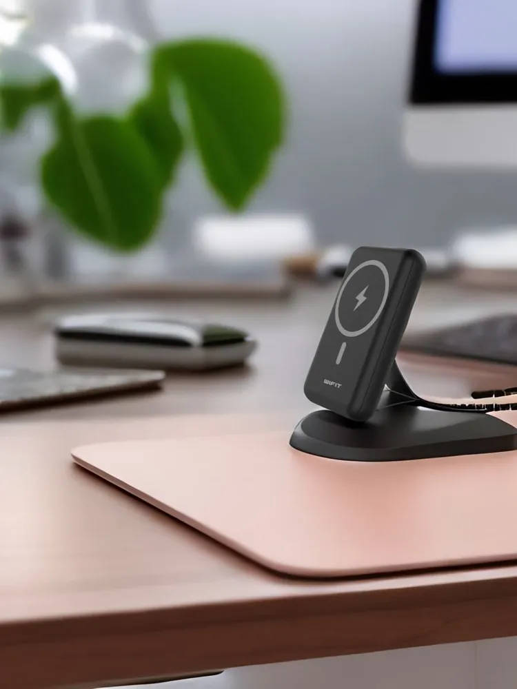 картинка Внешний аккумулятор Wimag Pro Wifit 10 000 mAh Magnetic Wireless Black от магазина КомпьютерЦентр