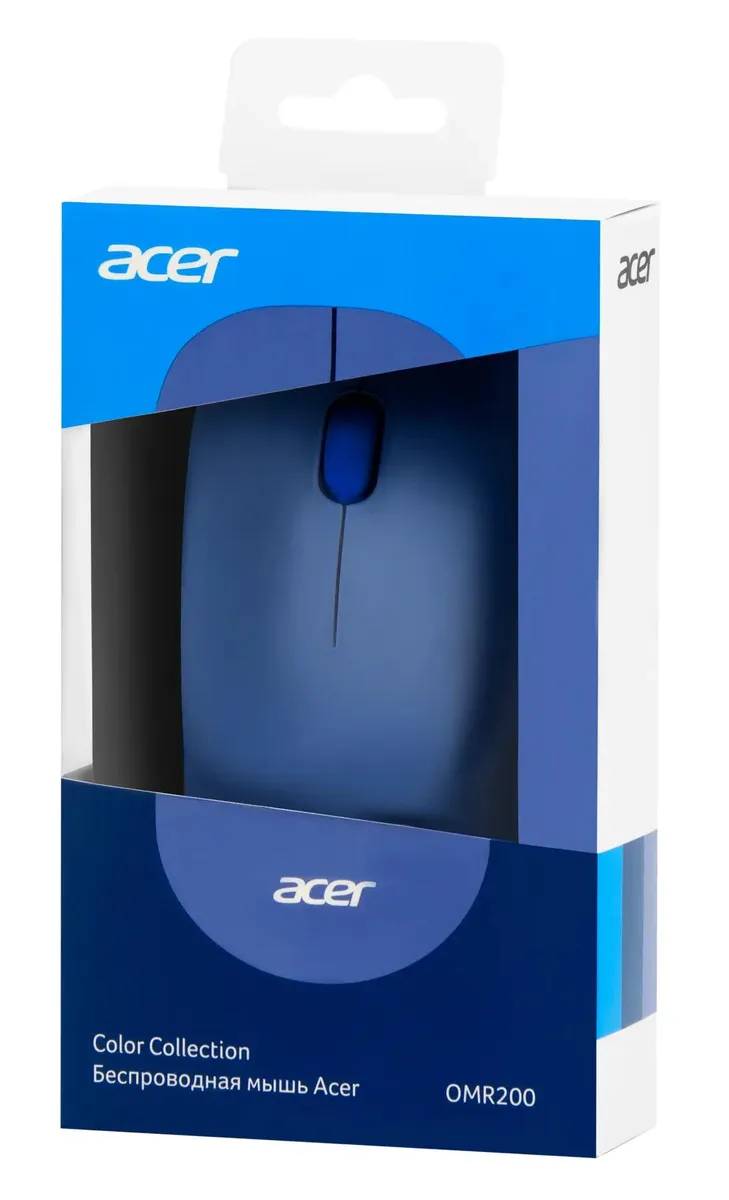 картинка Мышь Acer OMR200 синий беспроводная USB для ноутбука (ZL.MCEEE.01Z) от магазина КомпьютерЦентр