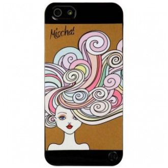 картинка Чехол UUnique Misha Luxury Make-Up Girl Hard Shell Brown for iPhone 5/ 5s от магазина КомпьютерЦентр