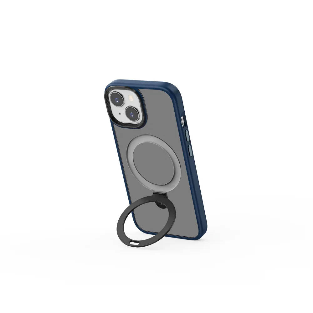 картинка Чехол WiWU Magnetic Stand для iPhone 15 Pro Max ZMM-010 Blue от магазина КомпьютерЦентр
