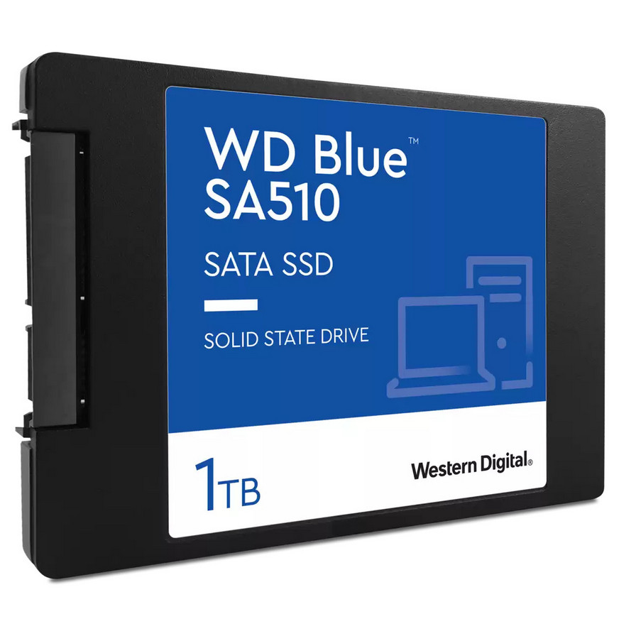 картинка SSD накопитель 1 Тб 2.5'' WesternDigital WD Blue SA510 SATA III (WDS100T3B0A) от магазина КомпьютерЦентр