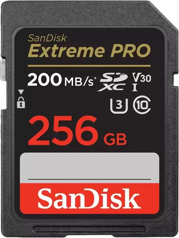 картинка Карта памяти 256Gb SDXC SanDisk Extreme Pro UHS-I Class 10 V30 200MB/ s (SDSDXXD-256Gb-GN4IN) от магазина КомпьютерЦентр