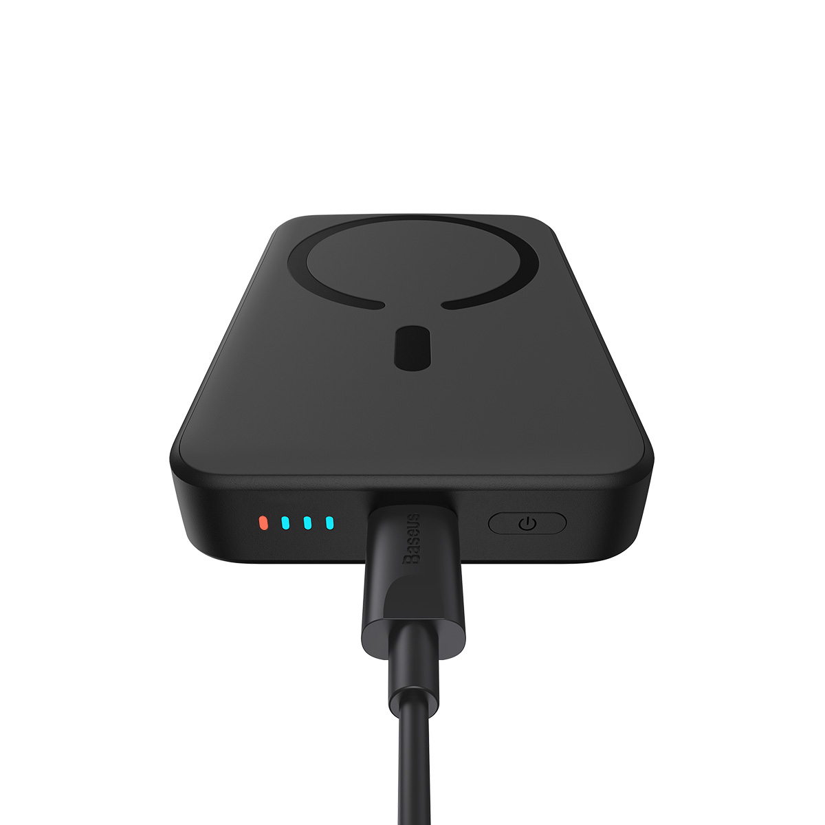 картинка Внешний аккумулятор Power bank Baseus 10000 mAh Magnetic Mini Wireless 20W (PPCX030001) Black от магазина КомпьютерЦентр