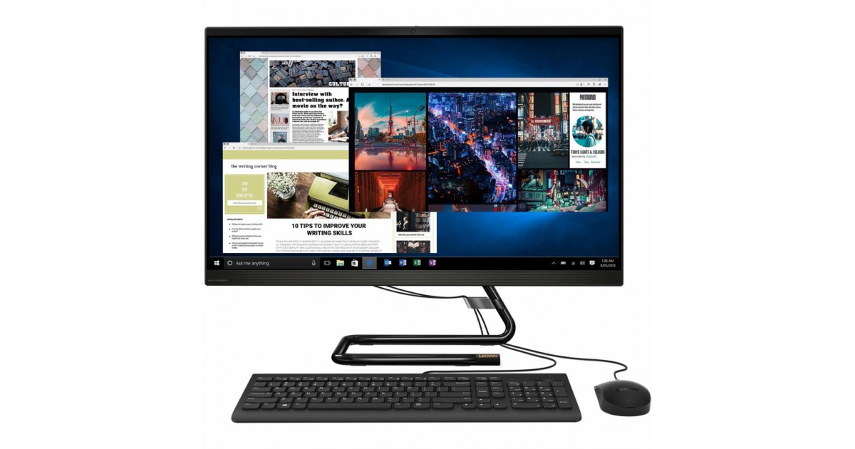 картинка Моноблок Lenovo IdeaCentre 3 24IIL5 Black (F0FR004FRK) от магазина КомпьютерЦентр