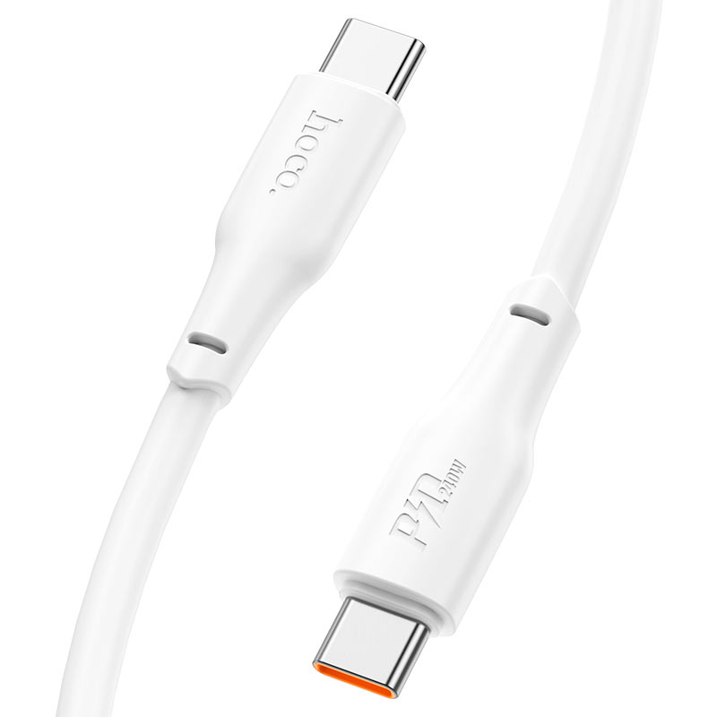 картинка Кабель Hoco X93 Type-C to Type-C Force 240W fast charging data cable 1m White от магазина КомпьютерЦентр
