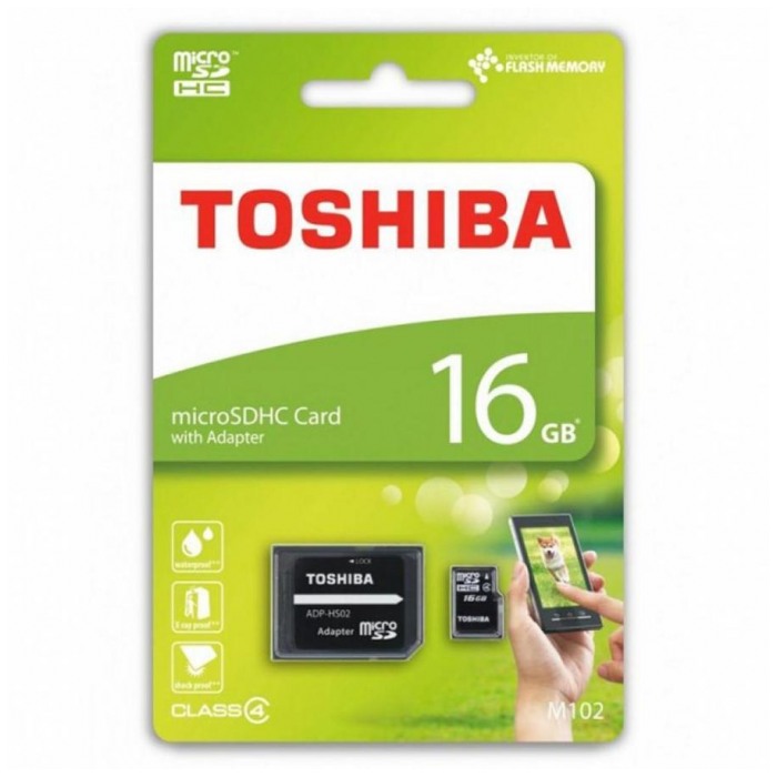 картинка Карта памяти Toshiba 16Gb microSDHC Class 4 M102 (THN-M102K0160M2) от магазина КомпьютерЦентр