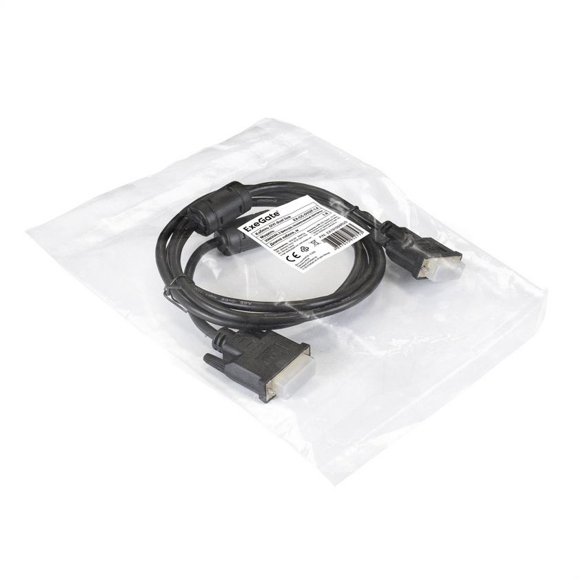 картинка Кабель DVI dual link (25M-25M) 1.8м Exegate (EX191094RUS) от магазина КомпьютерЦентр