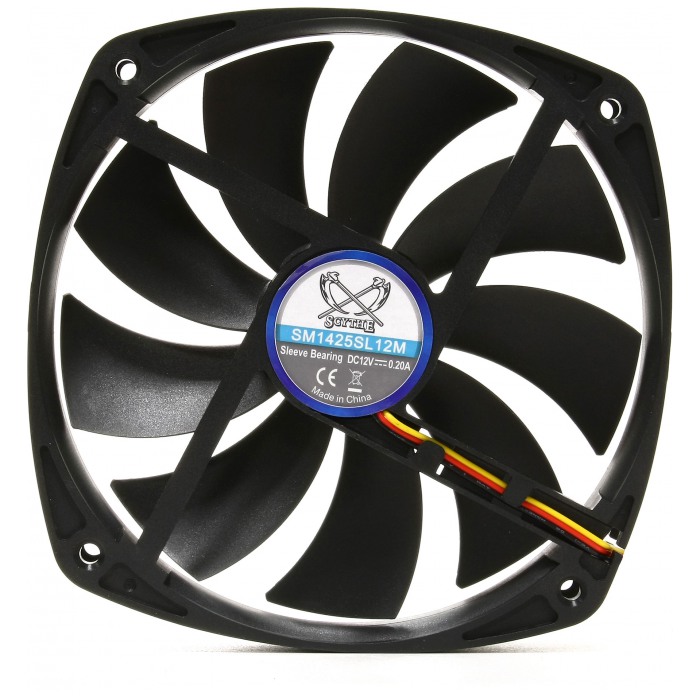 картинка Вентилятор SCYTHE Slip Stream Slim 140 mm (SM1425SL12M) от магазина КомпьютерЦентр